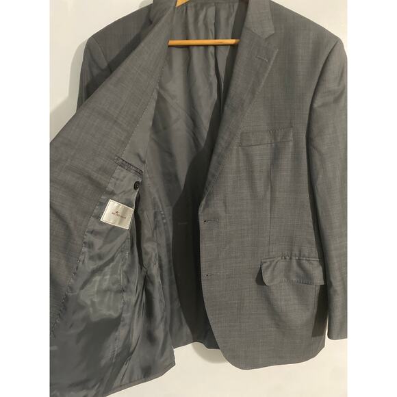 Peter Millar blazer sport coat men’s size 42S charcoal gray 100% wool 2 button - Picture 4 of 6
